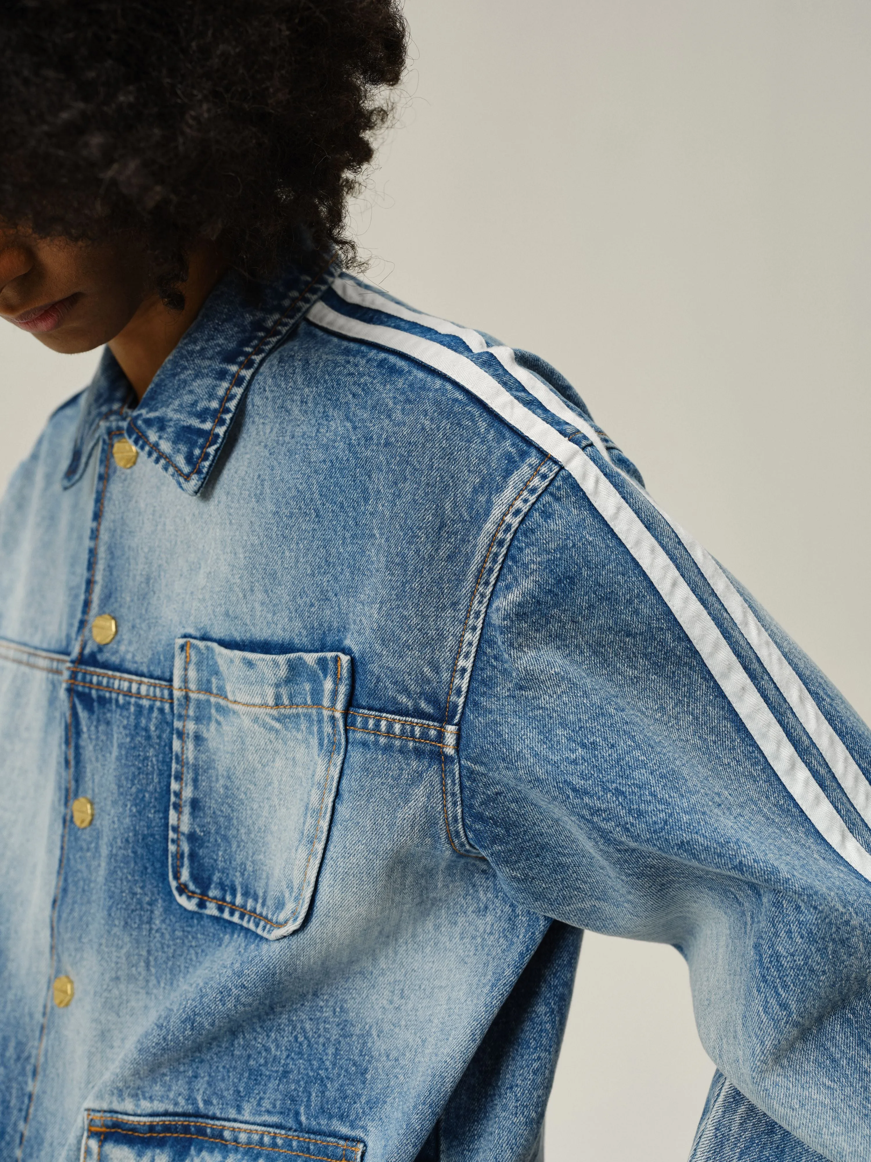 Sunfade Stripe Denim Jacket