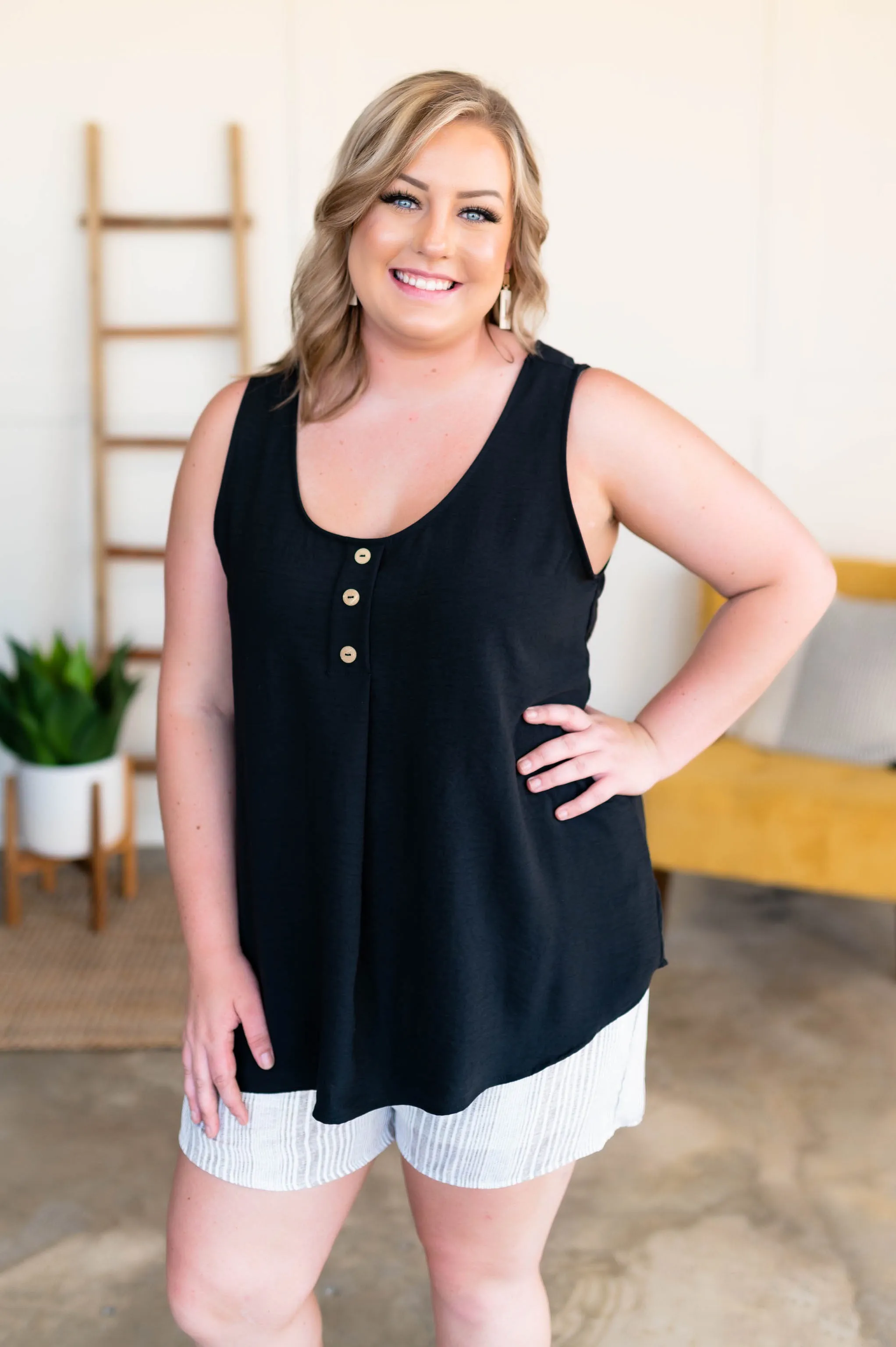 Tank Heavens Blouse In Black