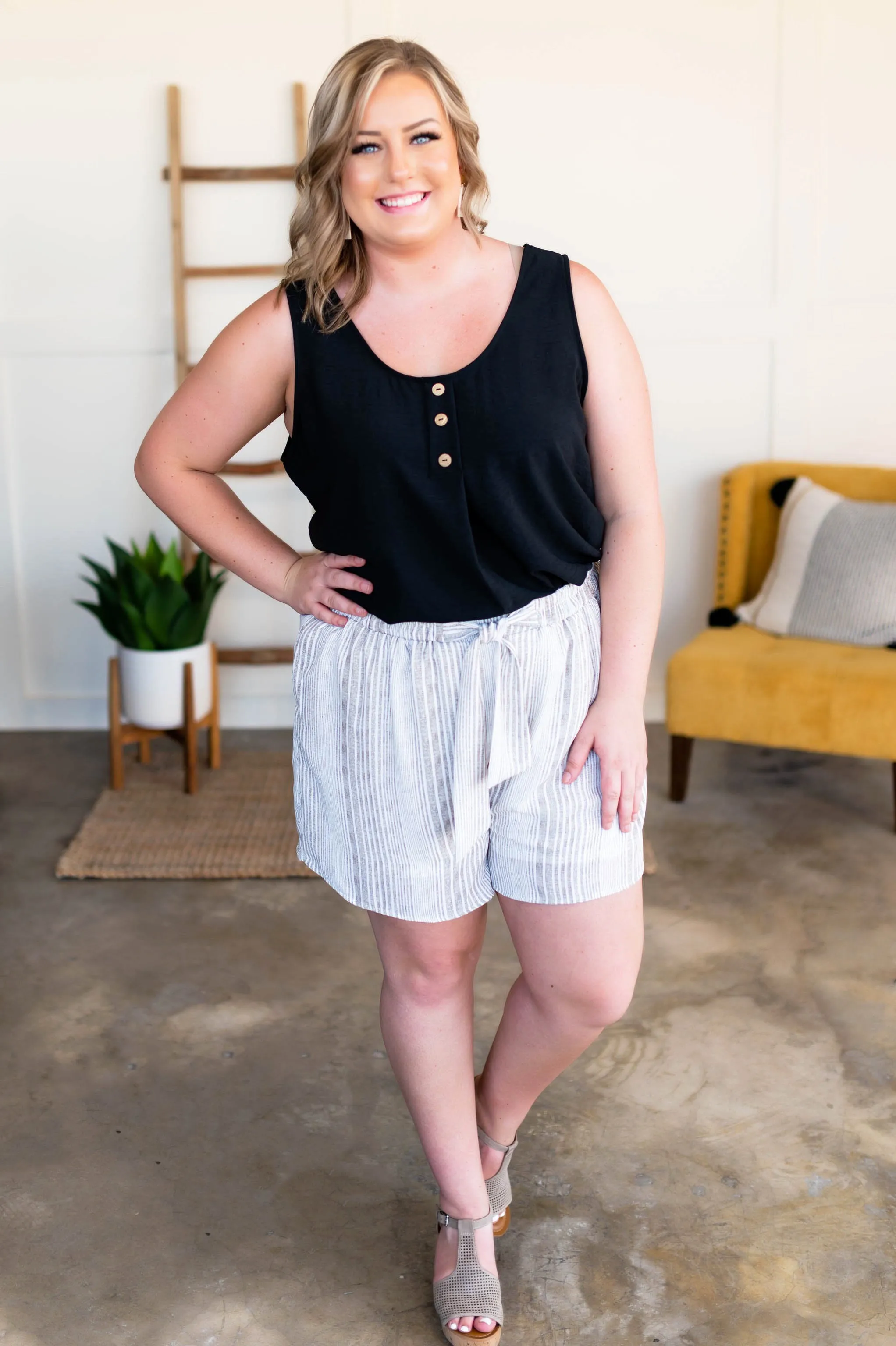 Tank Heavens Blouse In Black