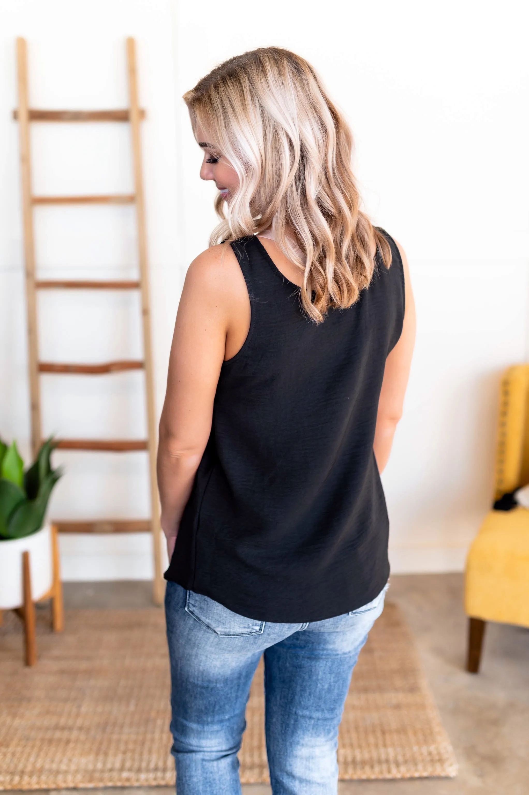 Tank Heavens Blouse In Black
