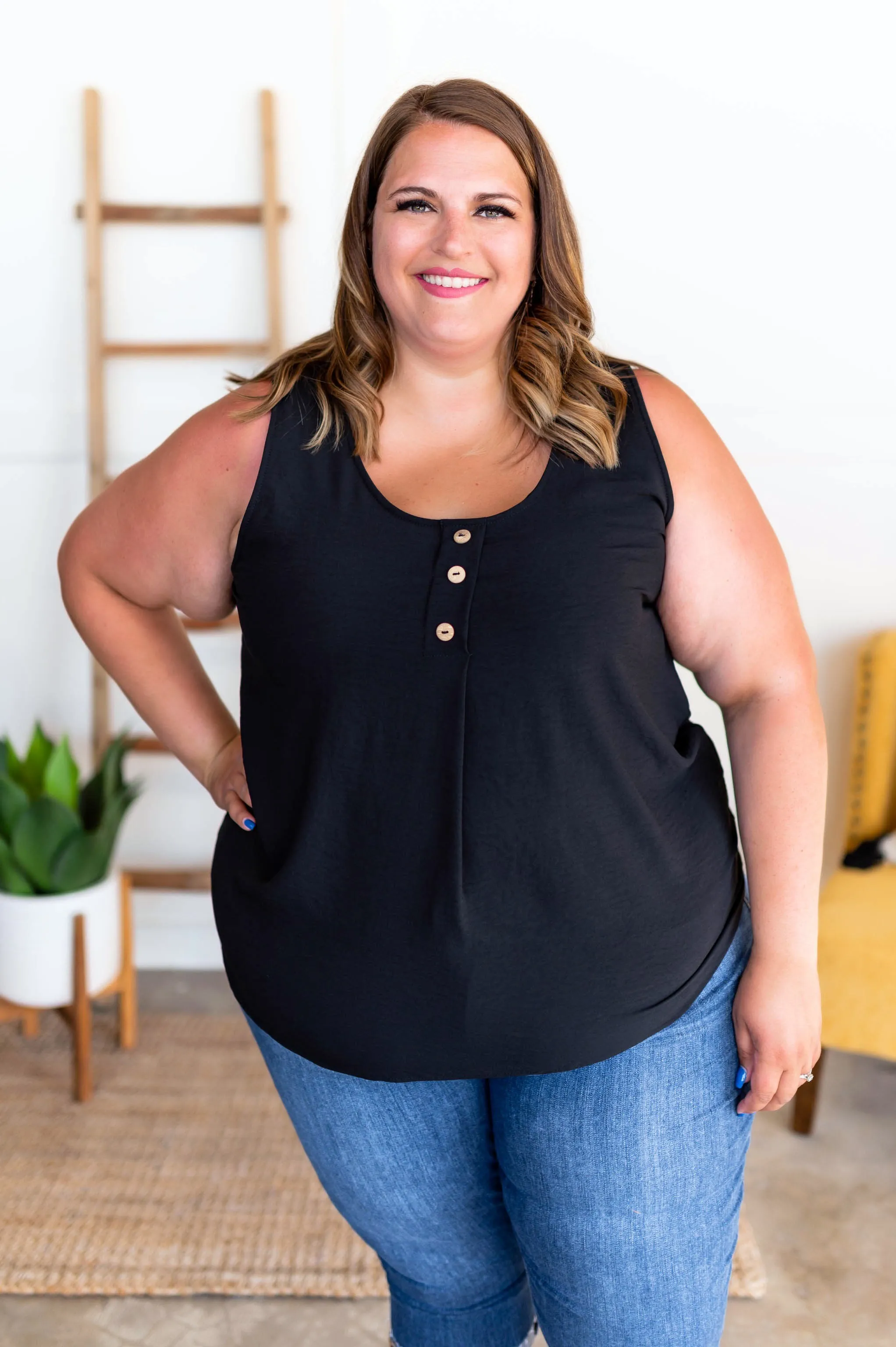 Tank Heavens Blouse In Black