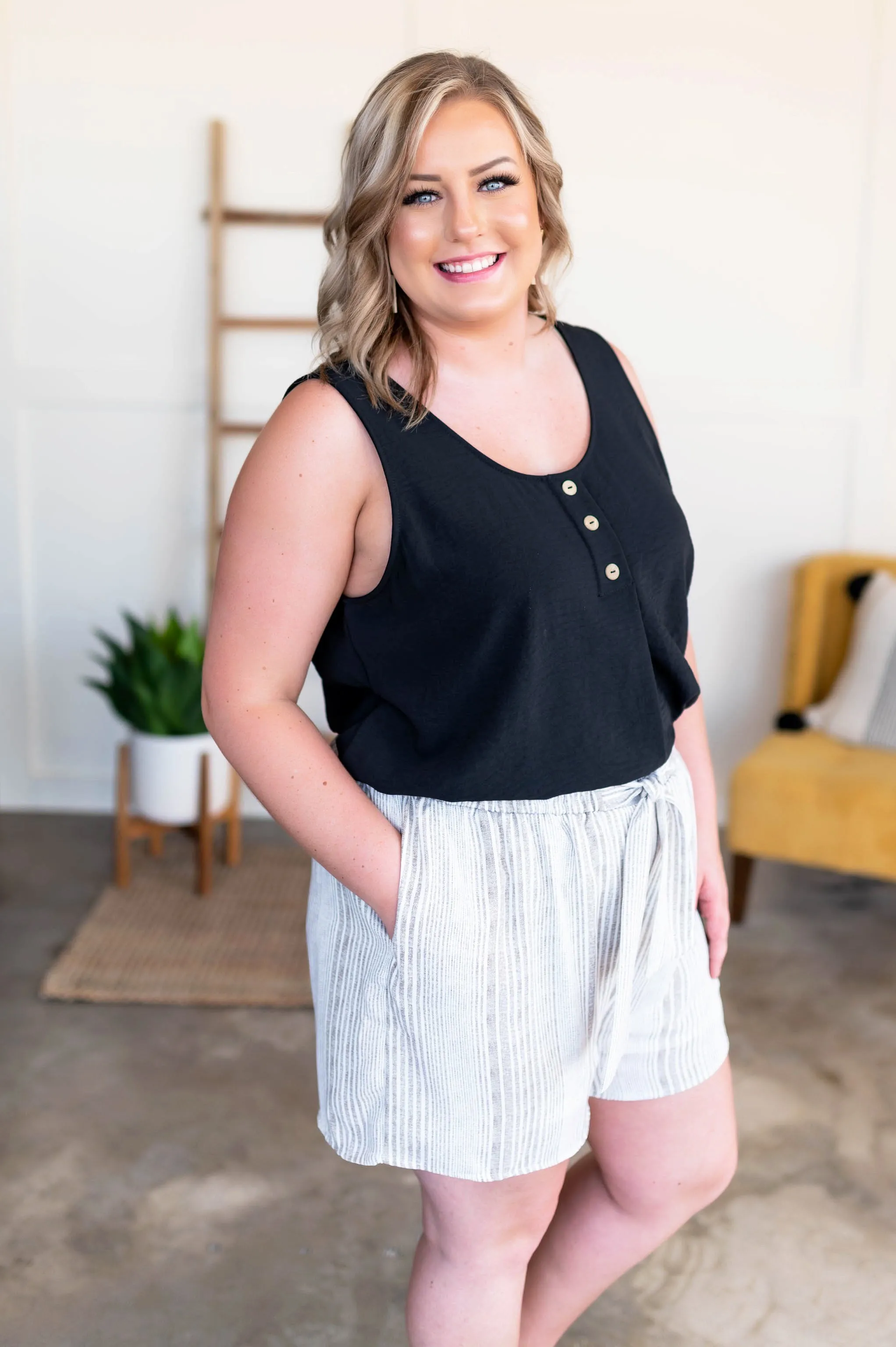 Tank Heavens Blouse In Black