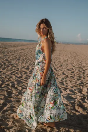 THIRA DRESS - BLUE GROTTO
