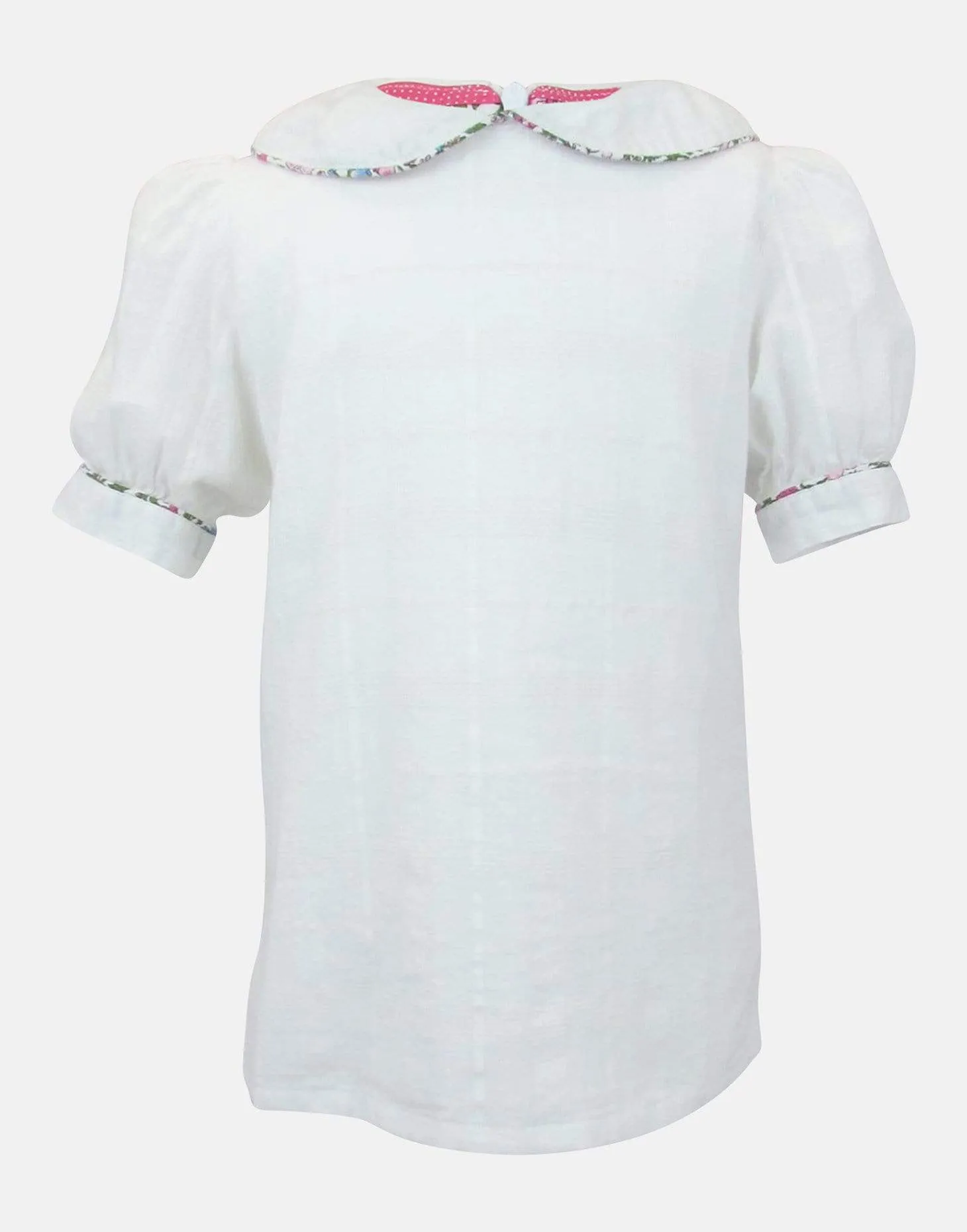 Tilly: White cotton collar blouse