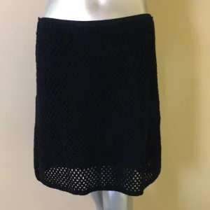 TORI RICHARD | Crochet Overlay Cotton A-Line Skirt