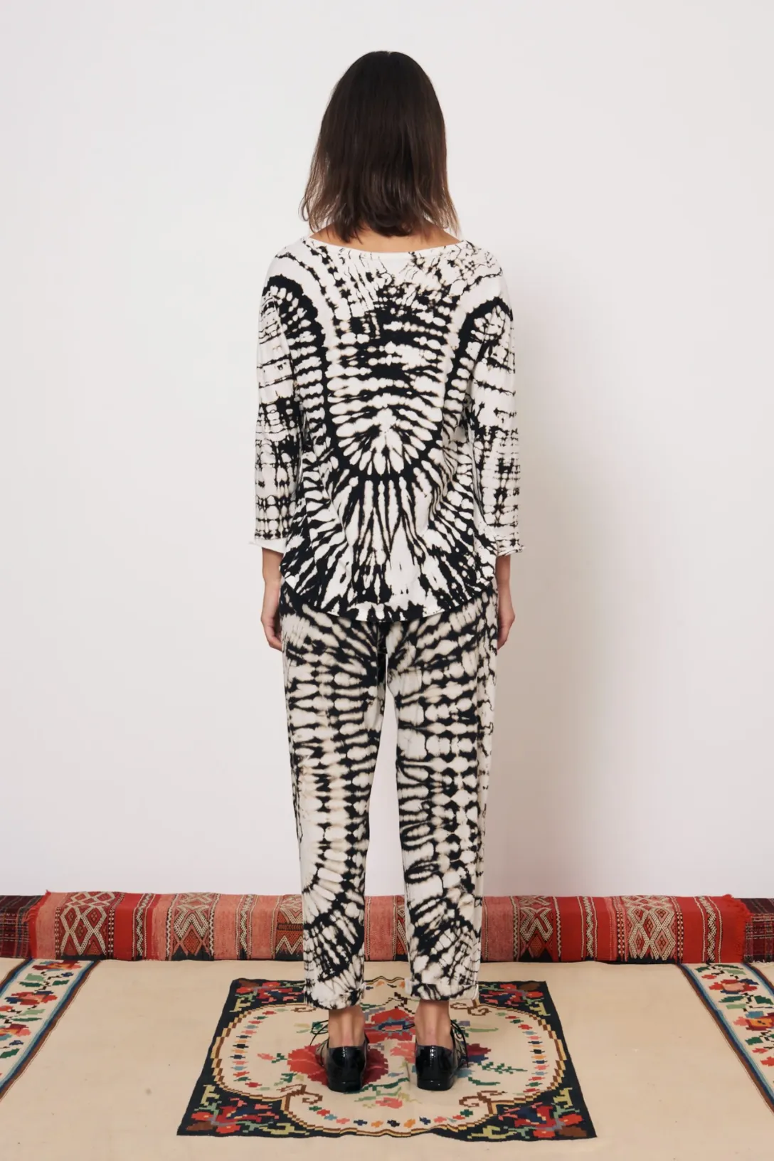 Toureg Top | Black/Dirty White