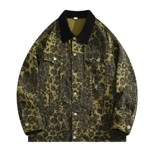 Trending Leopard Spot Denim Jacket