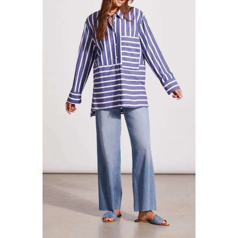 Tribal Long Sleeve Button Front Shirt