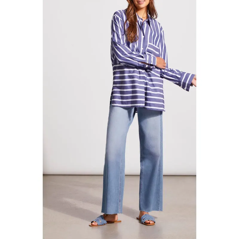 Tribal Long Sleeve Button Front Shirt