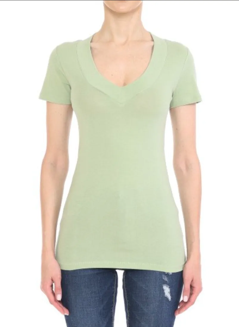 V-Neck Knit Top