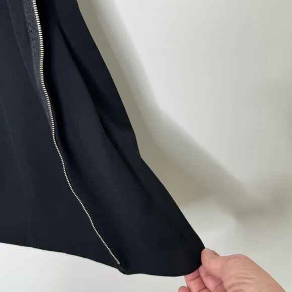 Vantana wool zipper detail long skirt
