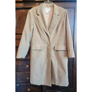 Vintage Bloomingdales curdroy trench coat size 10