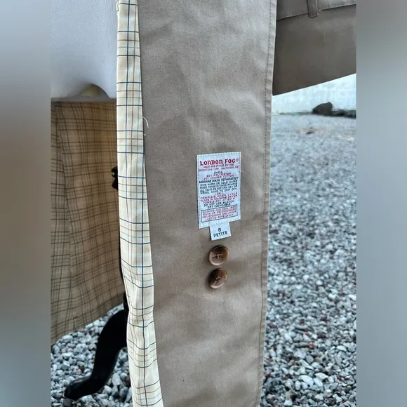 Vintage London Fog Khaki Tan Trench Coat