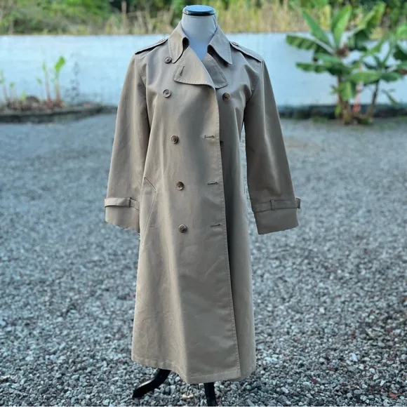 Vintage London Fog Khaki Tan Trench Coat