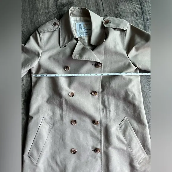 Vintage London Fog Khaki Tan Trench Coat