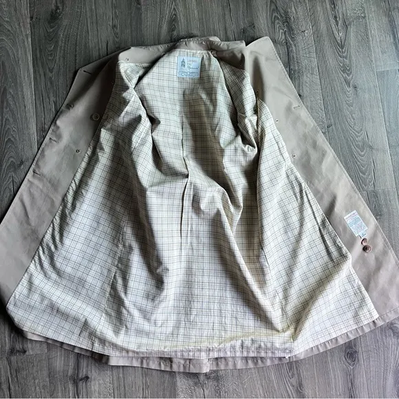Vintage London Fog Khaki Tan Trench Coat