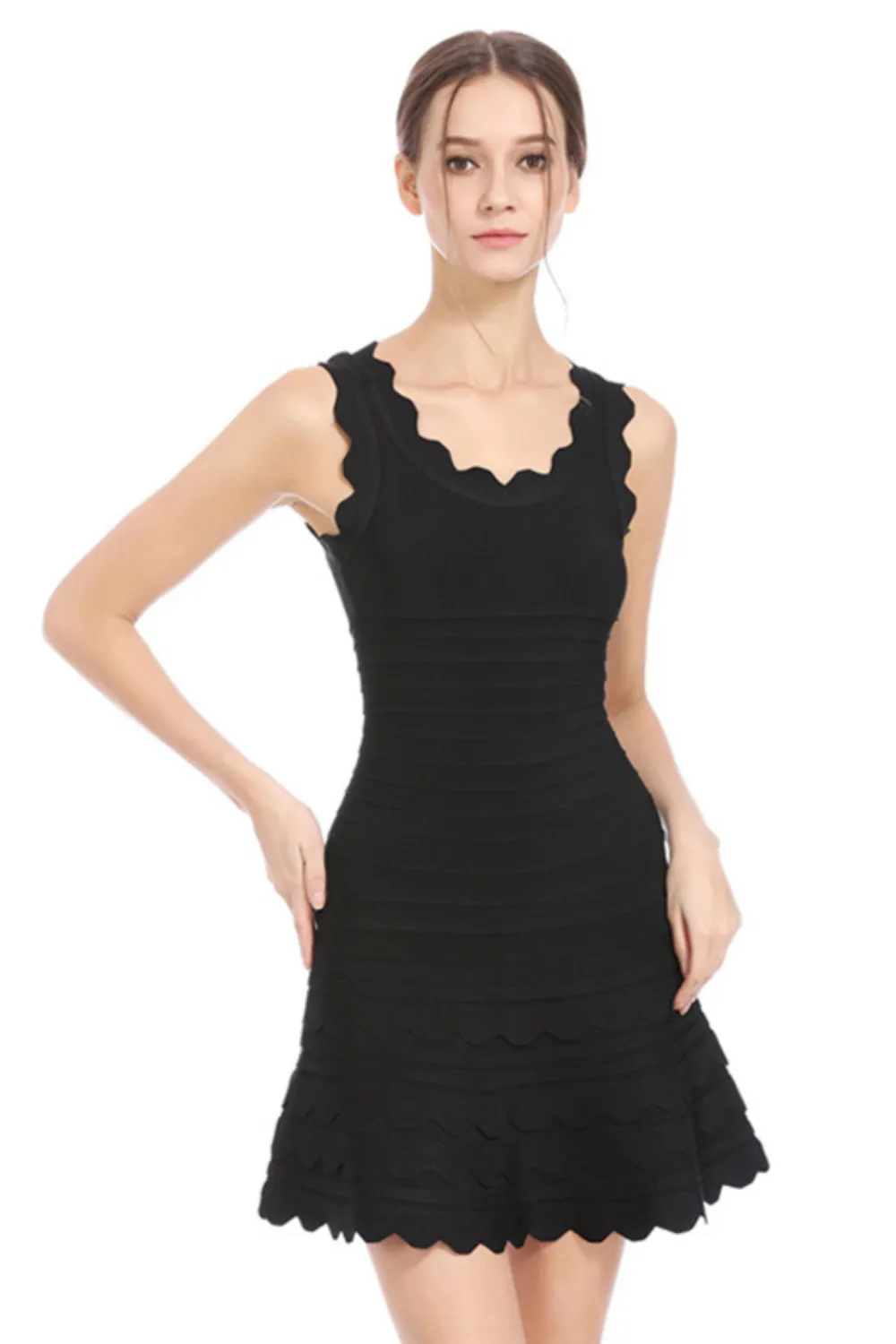 Violeta Layered A-Line Bodycon Dress