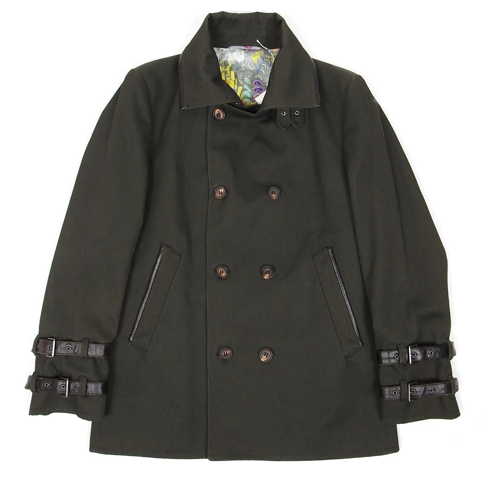 Vivienne Westwood Green Short Trench Coat Size 48