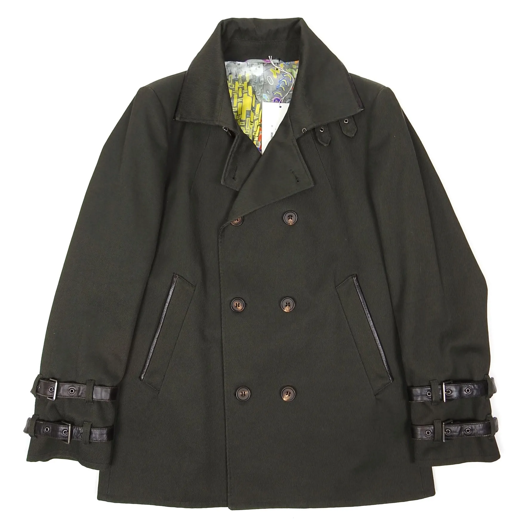 Vivienne Westwood Green Short Trench Coat Size 48