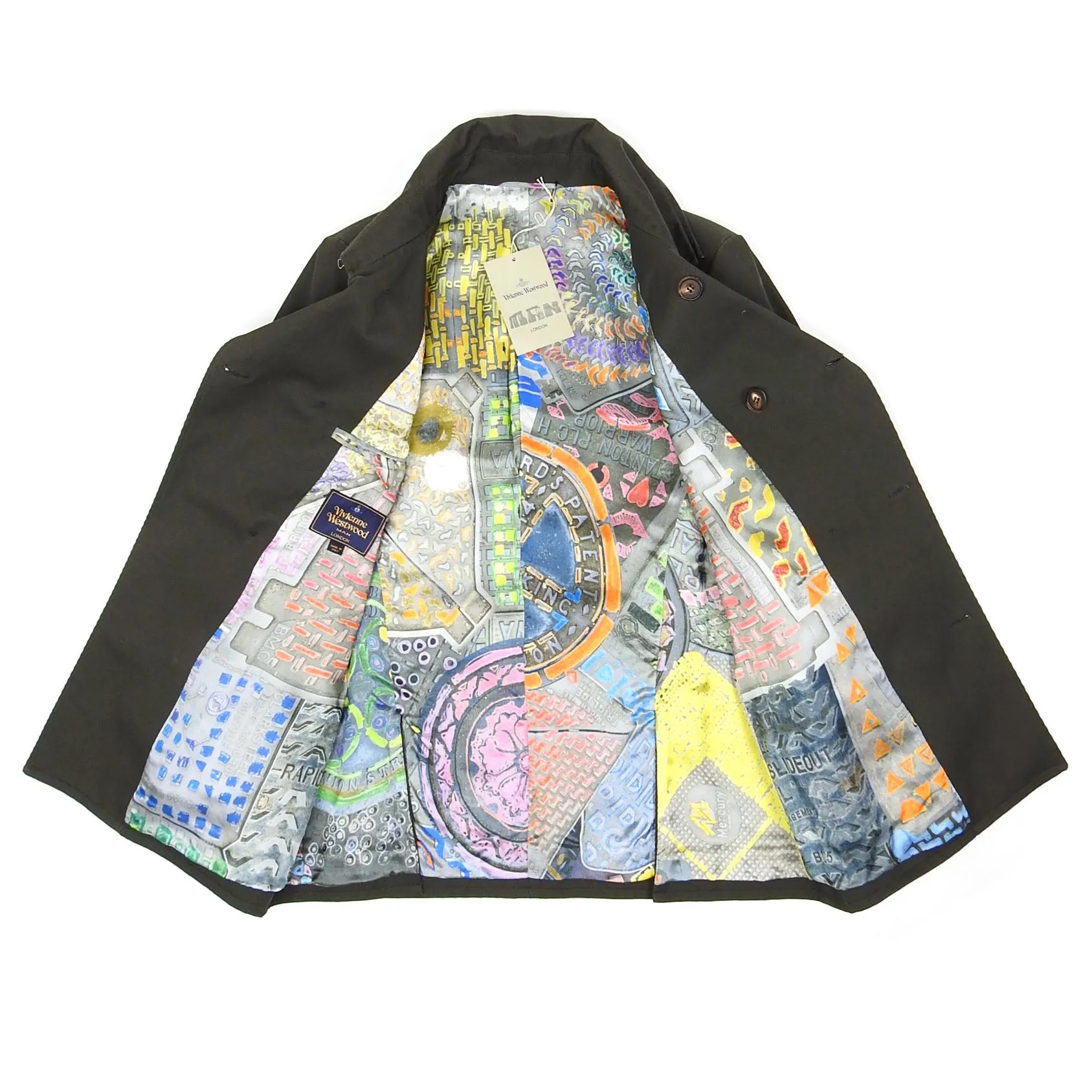 Vivienne Westwood Green Short Trench Coat Size 48