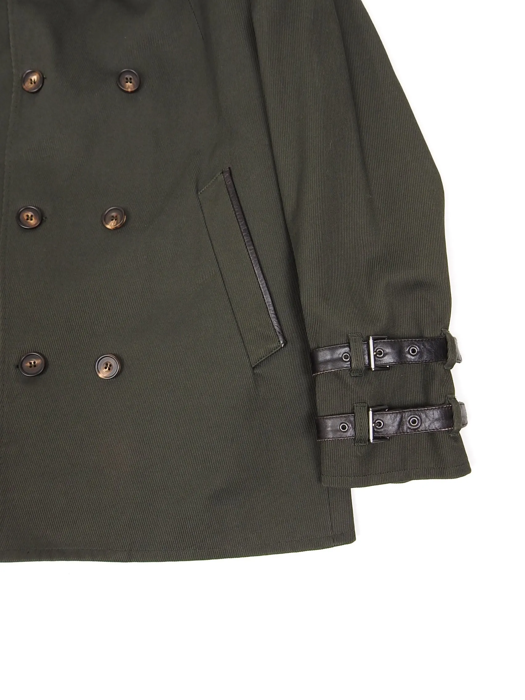 Vivienne Westwood Green Short Trench Coat Size 48