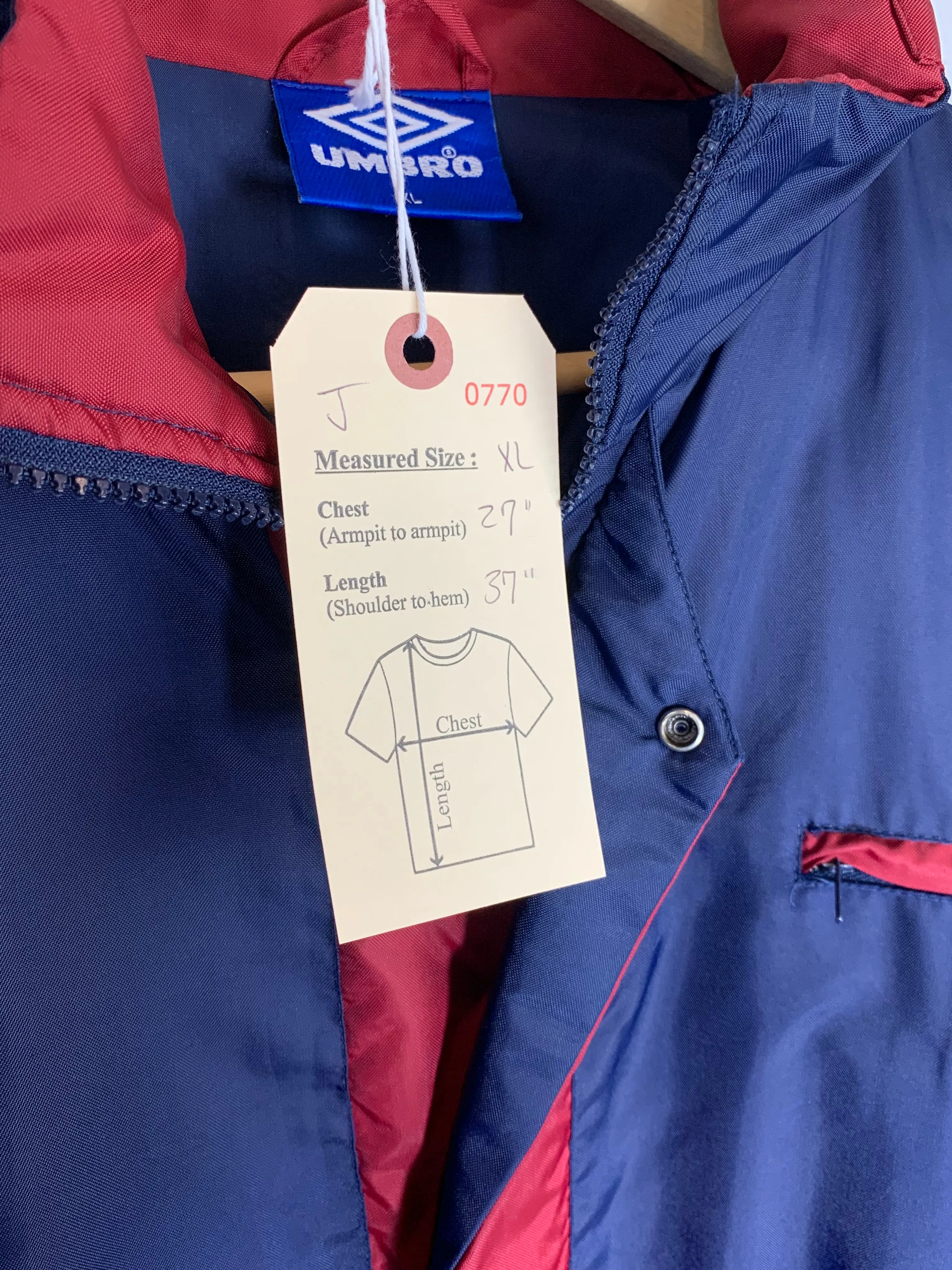 VTG Umbro Windbreaker Trench Coat (XL/2X)