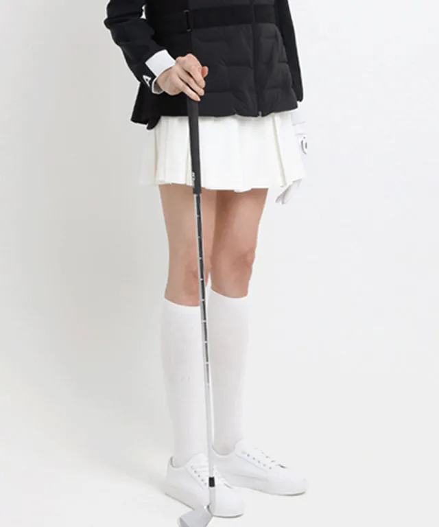 [Warehouse Sale]  AVEN Long-Selling Pleated Skirt - White