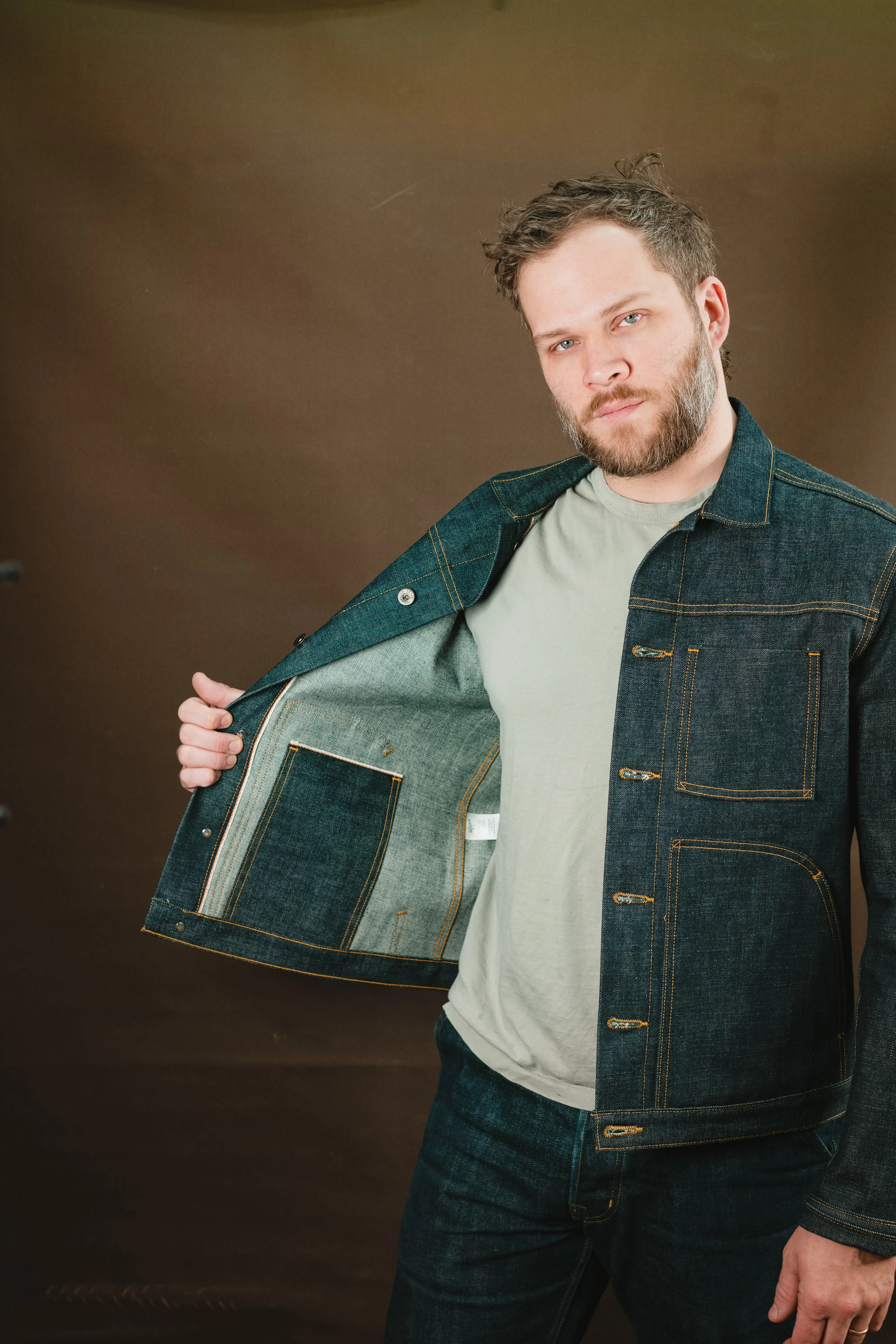 Wayman Jacket - Kuroki 15oz SLUBDOT Selvedge Denim