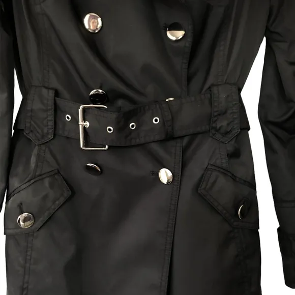 White House Black Market Trench Coat Rain Coat With Belt Size XS