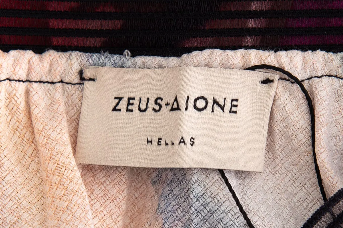 Zeus   Aione Multicolor Pleated Skirt SZ OS